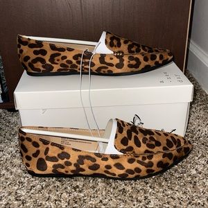 Memory foam Cheetah Print Slip on Loafers / Flats